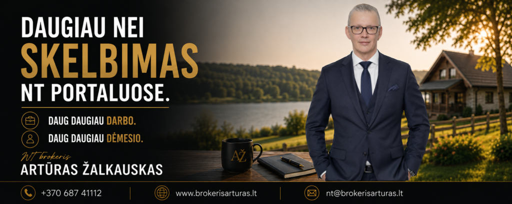 Nt turto brokeris. Visokeriopa pagalba parduotant Jūsų nekilnojamą turtą.